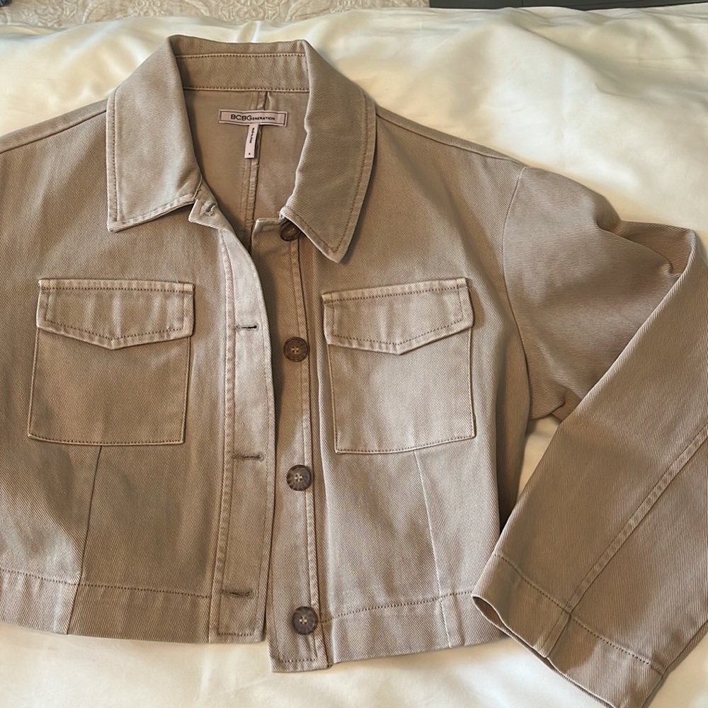 Bcbgeneration Cropped Denim Jacket - image 2